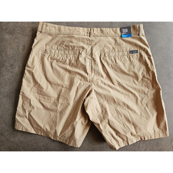 ALK Men's 38 Columbia 8" Washed Out Short Khaki Chino Shorts NEW - Picture 7 of 10
